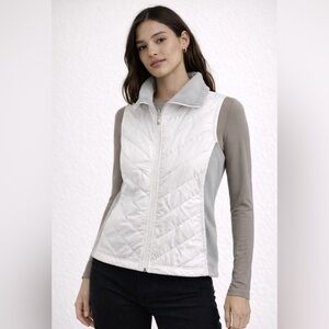 🤍 Columbia Women's White & Gray Vest | Size XL